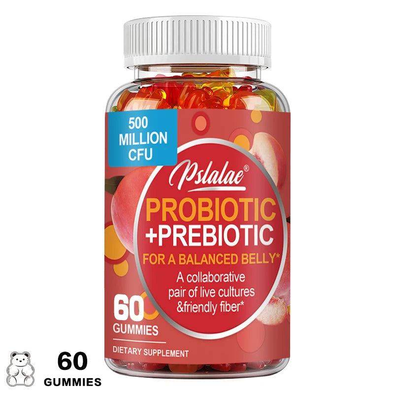 Probiotic + Prebiotic Gummies - Promote Digestive Health and Relieve Bloating