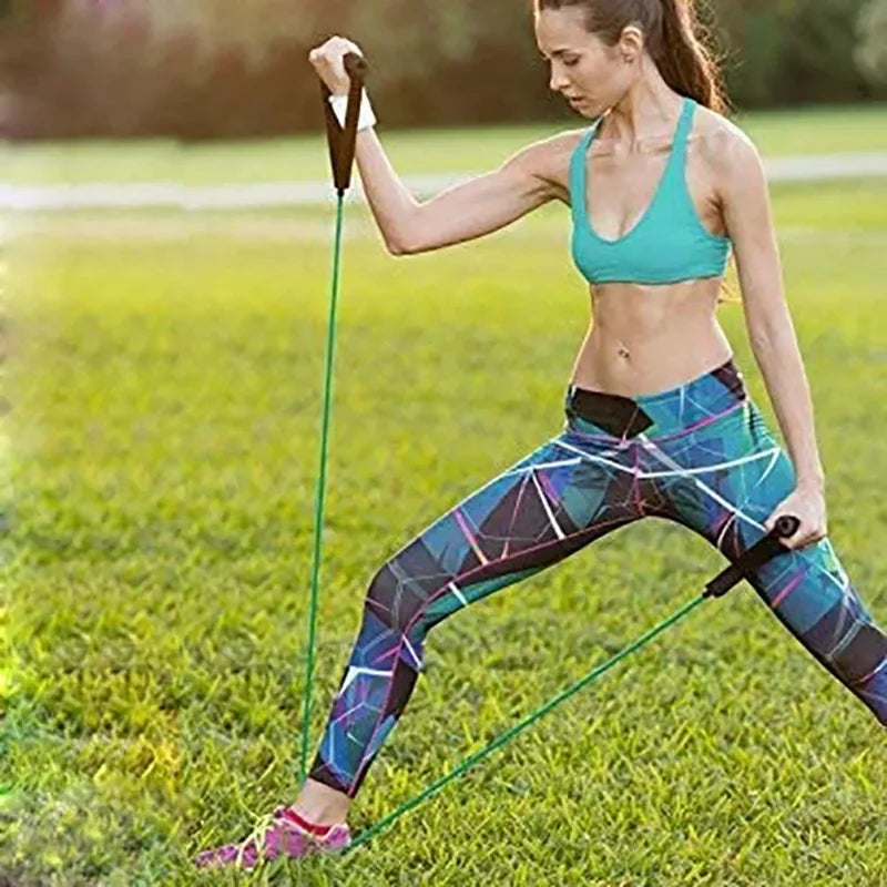 Resistance Bands With Handles Exercise Workout Fitness Band Pull Rope For Men Women Strength Training Equipment At Home