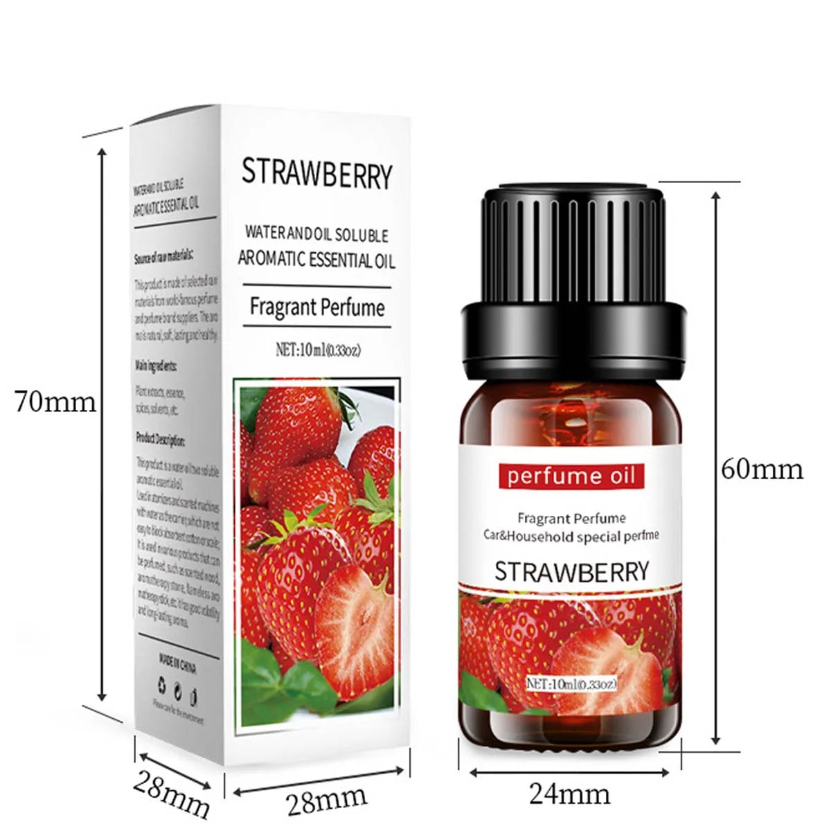 10ml Natural Essential Oil Lavender Rose Strawberry Aromath Oil DIY 36 Flavor Diffuser Humidifier Soap Candle Making Supplies