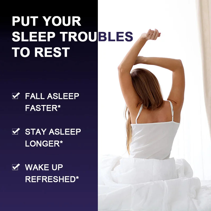 Melatonin Capsules - Relieve Insomnia, Help Improve Sleep Quality, Reduce Waking Time, Help Deep Sleep Beauty Healthy Food