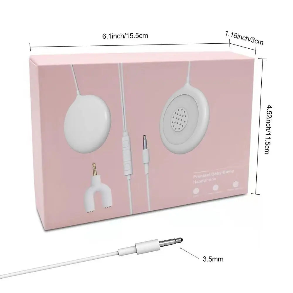 Pregnancy Belly Speaker Safe Pregnancy Earphones Gentle Belly Headphones Shower Party Gifts Universal Comfortable Pregnant