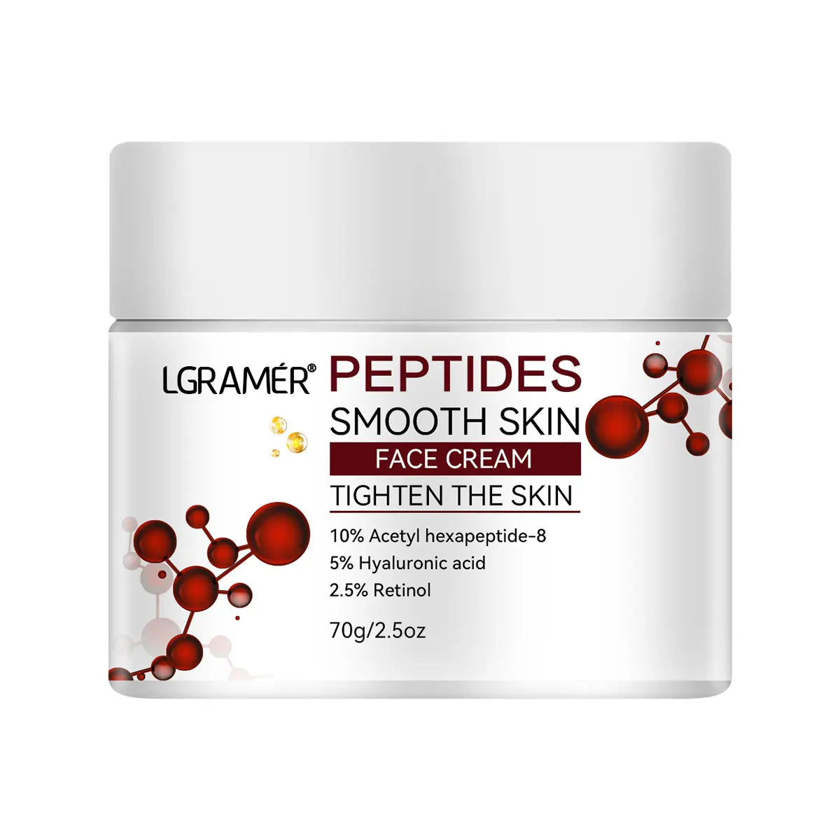Advanced Peptide Facial Lifting Cream Lightens Fine Lines Firms Skin and Skincare for Younger Firmer and Smoother Skin