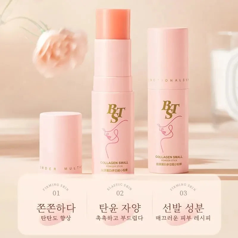 Collagen Multifunctional Powder Stick Moisturizes Moisturizes Wrinkles Tightens and Removes Neck Wrinkles Glow Youthful Radiant
