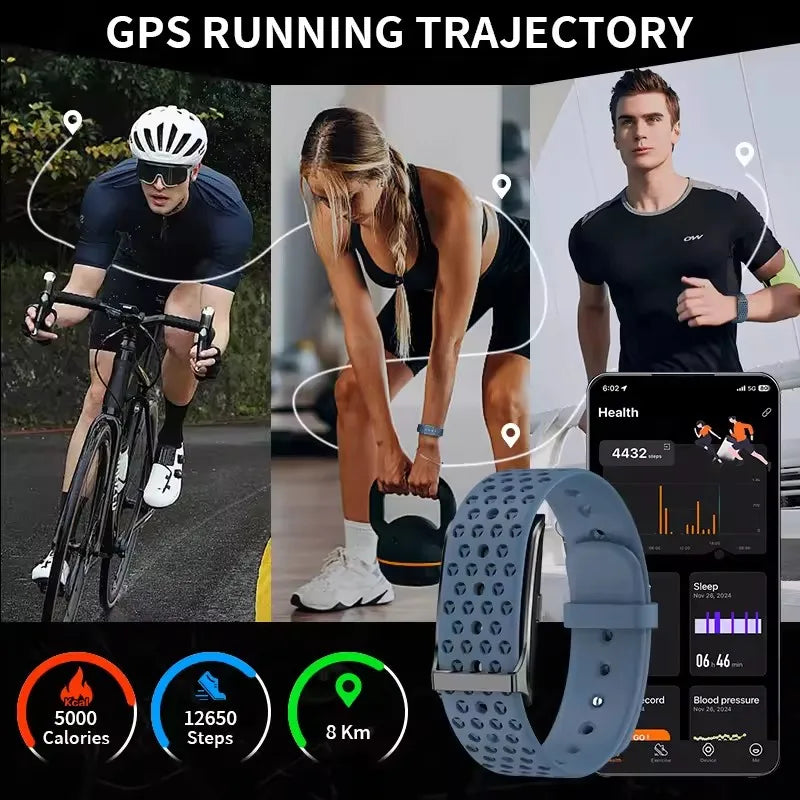 New Sport Fitness Tracker Smart Bracelet Heart Rate Blood Pressure Monitor Pedometer Call Reminder Smartwatch Band for Men Women