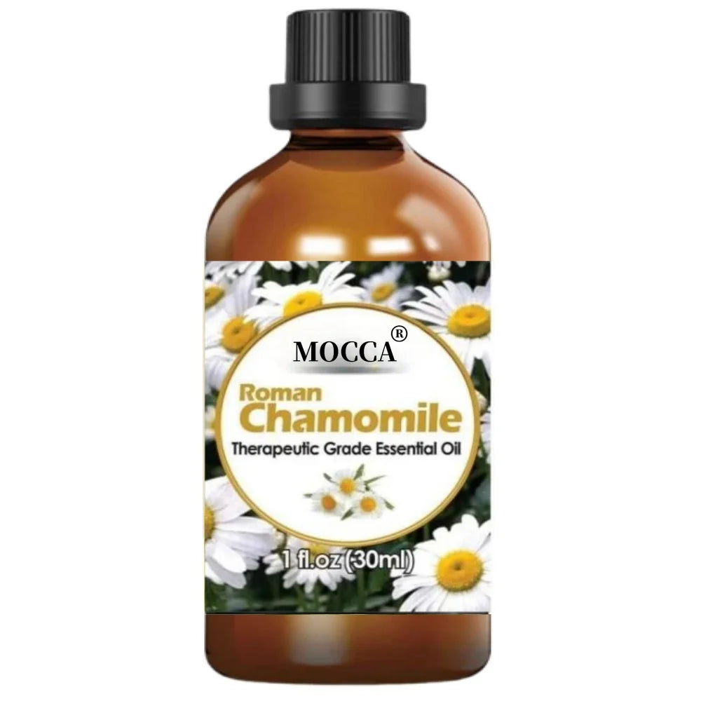 MOCCA Roman Chamomile Essential Oil (100% PURE & NATURAL - UNDILUTED) Therapeutic Grade - Huge 1oz.