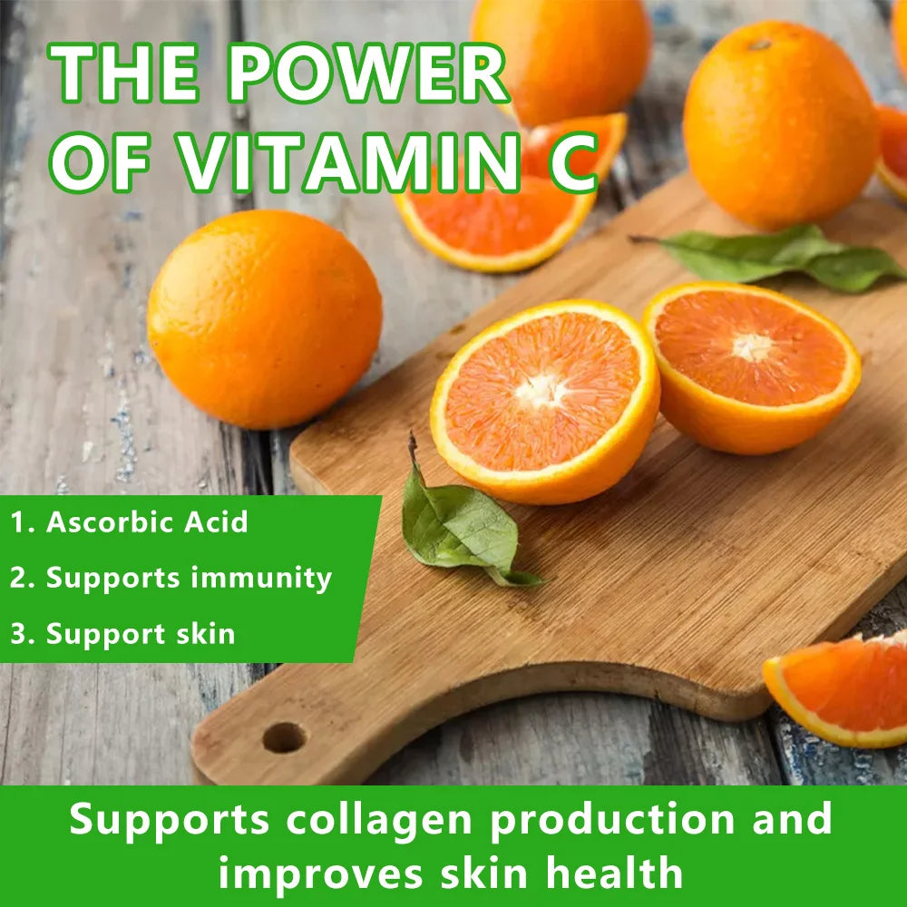 Vitamin C 1000 Mg - with Citrus, Rosehip, Immune Support, Collagen Production, Skin Health, Antioxidant, 120 Capsules