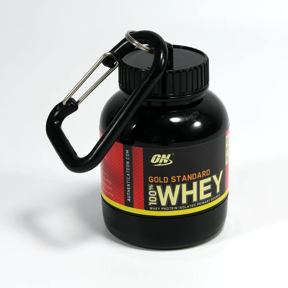 Mini Portable Protein Powder Milk Food Storage Multifunctional Bottle with Key Chain