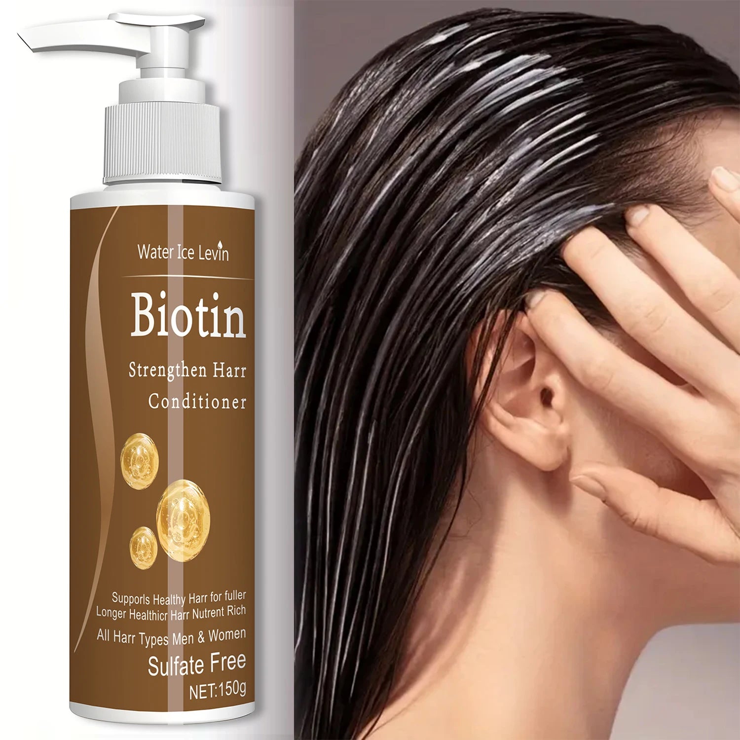 Biotin Hair Care Products |   Anti-Curl, Suitable for Dry and Damaged Hair, Fortified Split Ends |   Heat Protection, Oil Control and Moisturizing |   Add Luster