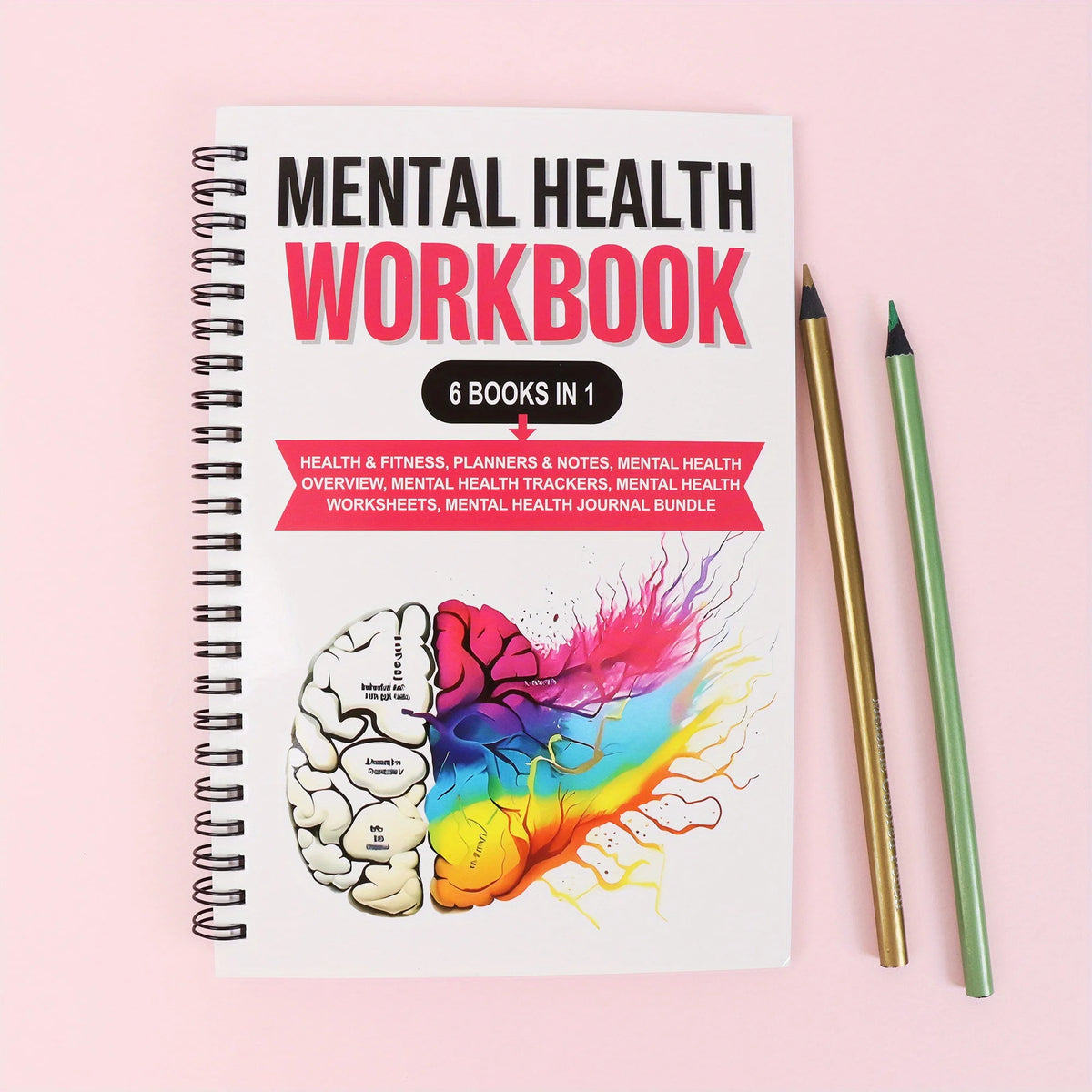Adult Mental Health 6-in-1 Self-care Diaries Cognitive Behavior Exercises Relaxation Techniques And Daily Health Plans Book