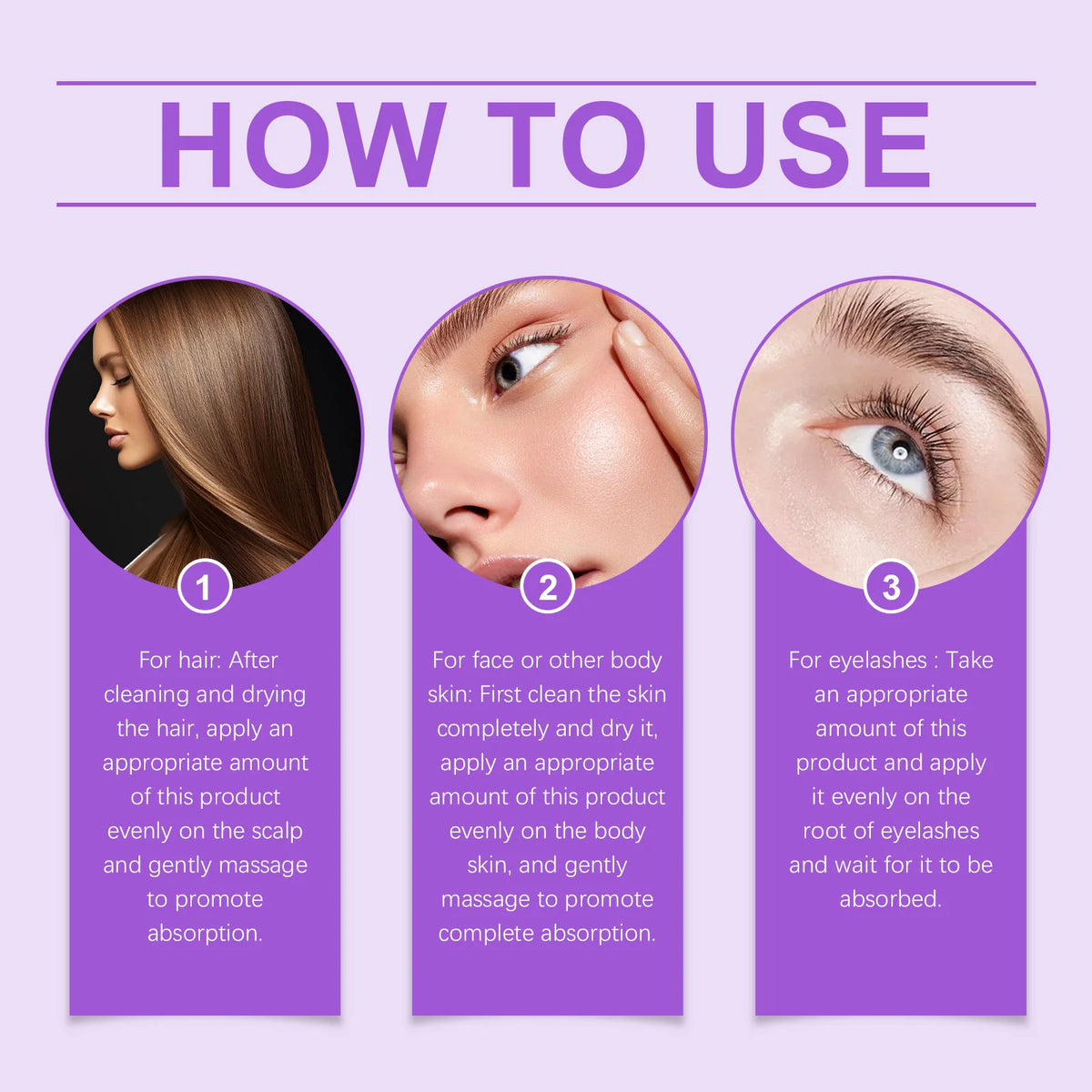 Lavender Essential Oil Moisturizing Nourishing Face Skin Hair Soft Shine Multi-functional Care Oil