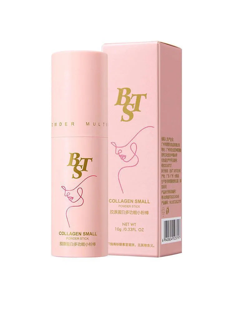 Collagen Multifunctional Powder Stick Moisturizes Moisturizes Wrinkles Tightens and Removes Neck Wrinkles Glow Youthful Radiant