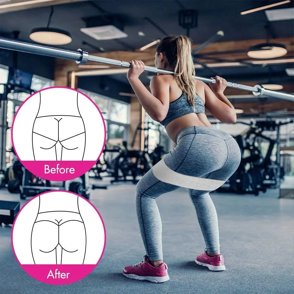 Resistance Bands, Fabric Workout Bands for Women &amp; Men, Cloth Booty Resistance Loop Bands, Thick Squat Bands for Butt/Legs/Thigh