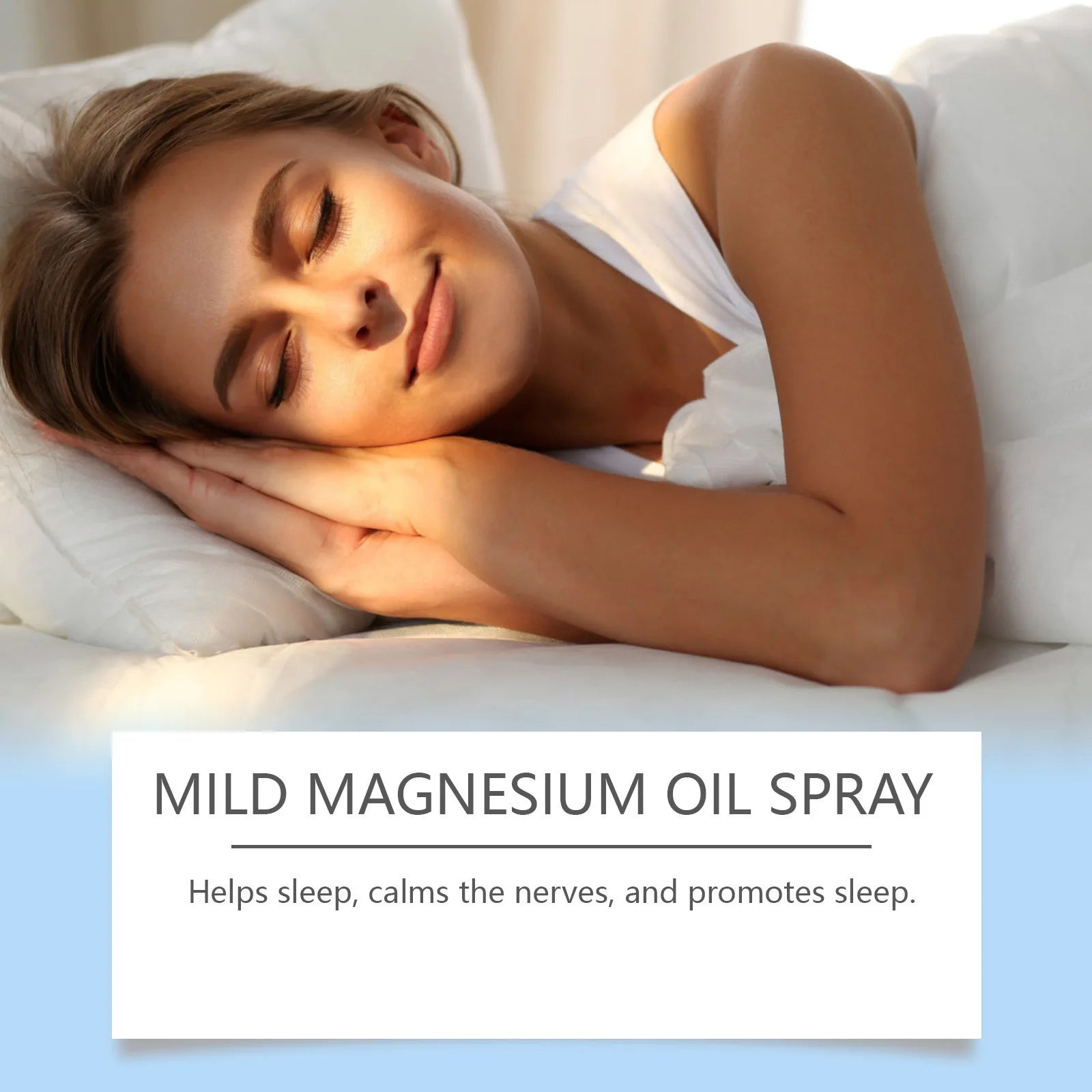 Organic Magnesium Oil Spray Promote Calm Better Sleep Relaxation Nourishing Smoothing Soften Relieve Muscle Body Care Best Gifts