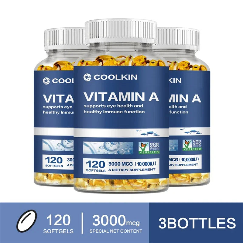 Vitamin A 10000 IU - Supports Eye and Skin Health and Boosts Immunity