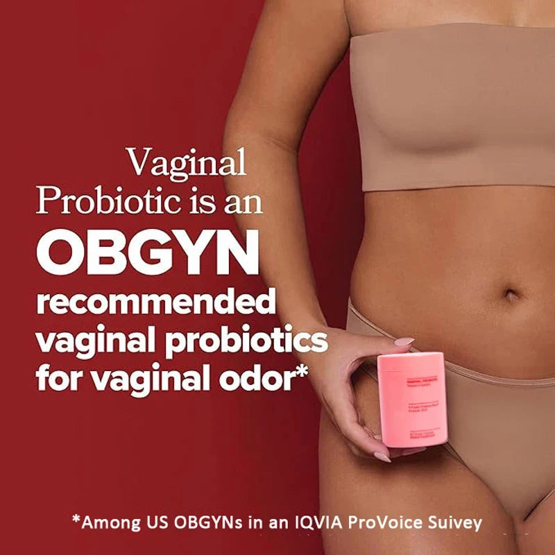 Vaginal Probiotic Vitamin Tablets pH Balance Vaginal Health Supplement for Women Vaginal Odor and Vaginal Flora - 60 Capsules