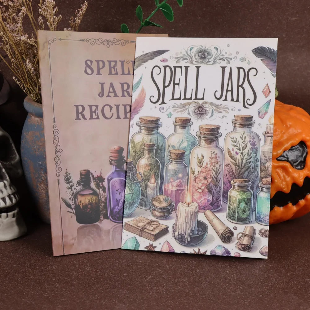 2 Ancient Herbal Magic Books - Detailed Picture Guide to Magical Herbs - Perfect for Birthdays, New Years, and Party Decorations