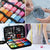 A Compact Travel Sewing Kit That Includes Needles, Threads, Scissors, and Other Emergency Repair Items, Featuring A Mix of Basic