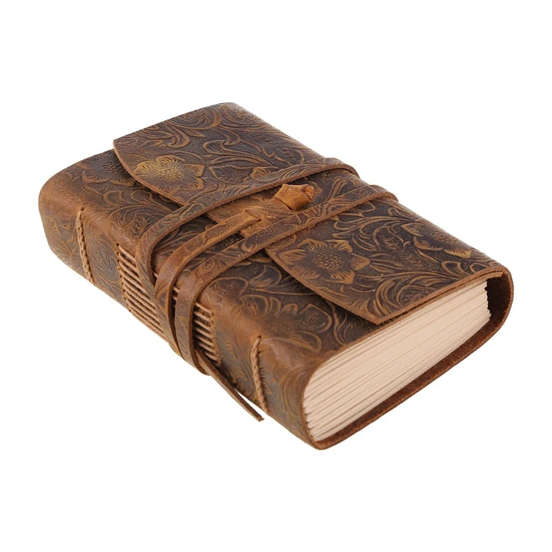 Retro Travel Journal Writing Notebook Diary Leather Bound Notepad Handmade Sketchbook Gift for students Adults Teachers