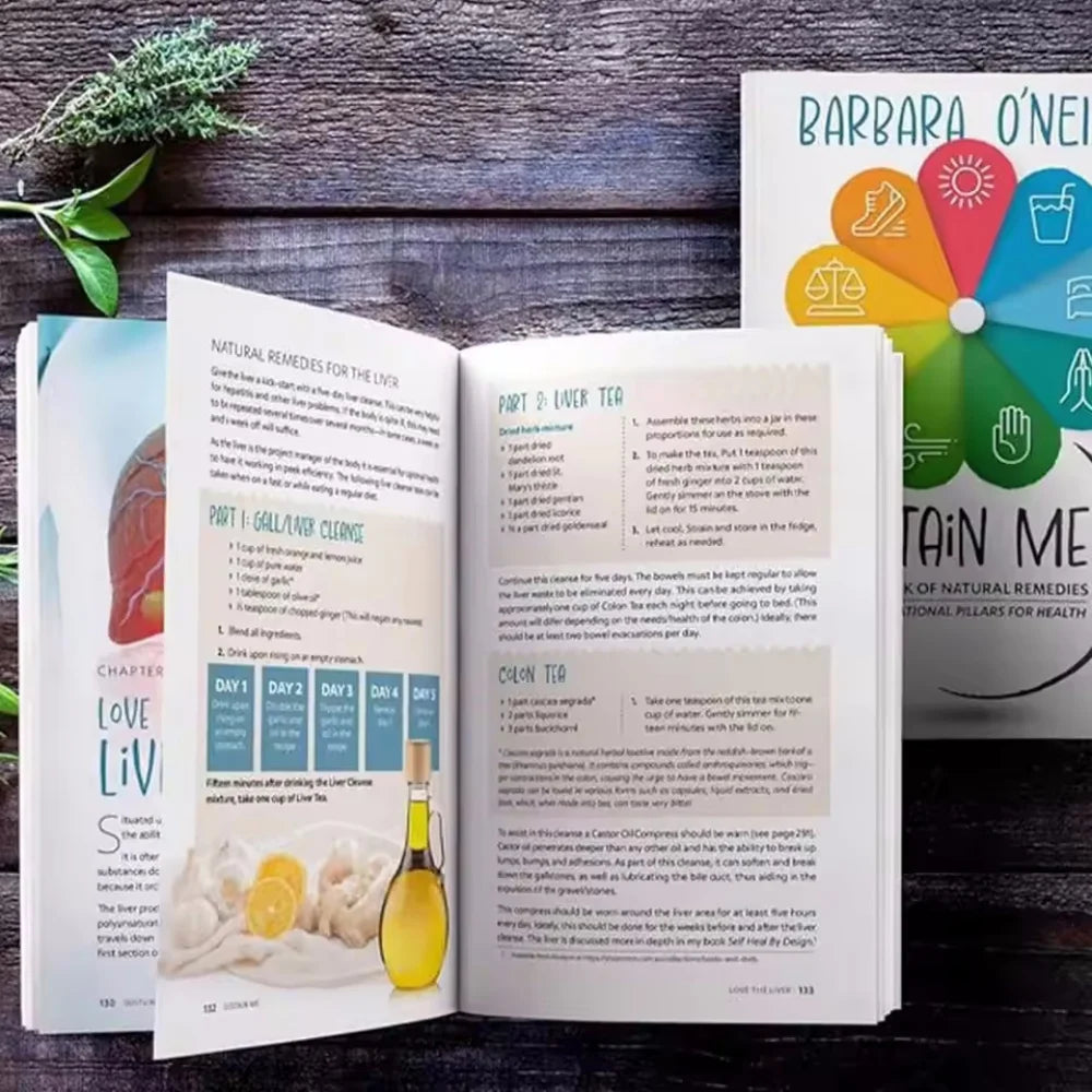 Sustain Me by Barbara O'Neill The 9 Foundational Pillars for Health Guide Book A Handbook of Natural Remedies in English