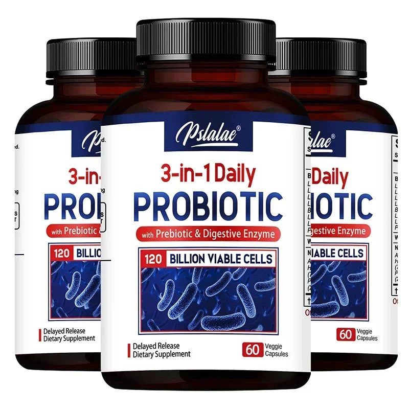 Probiotics + Prebiotics + Digestive Enzymes - Promotes Healthy Digestion, Relieves Bloating, for Gut Health