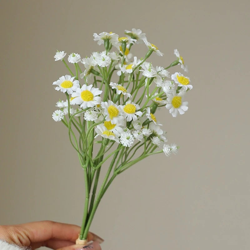 Chamomile artificial flower European dining table small daisy fake flower home outdoor decoration Ono chrysanthemum silk flower