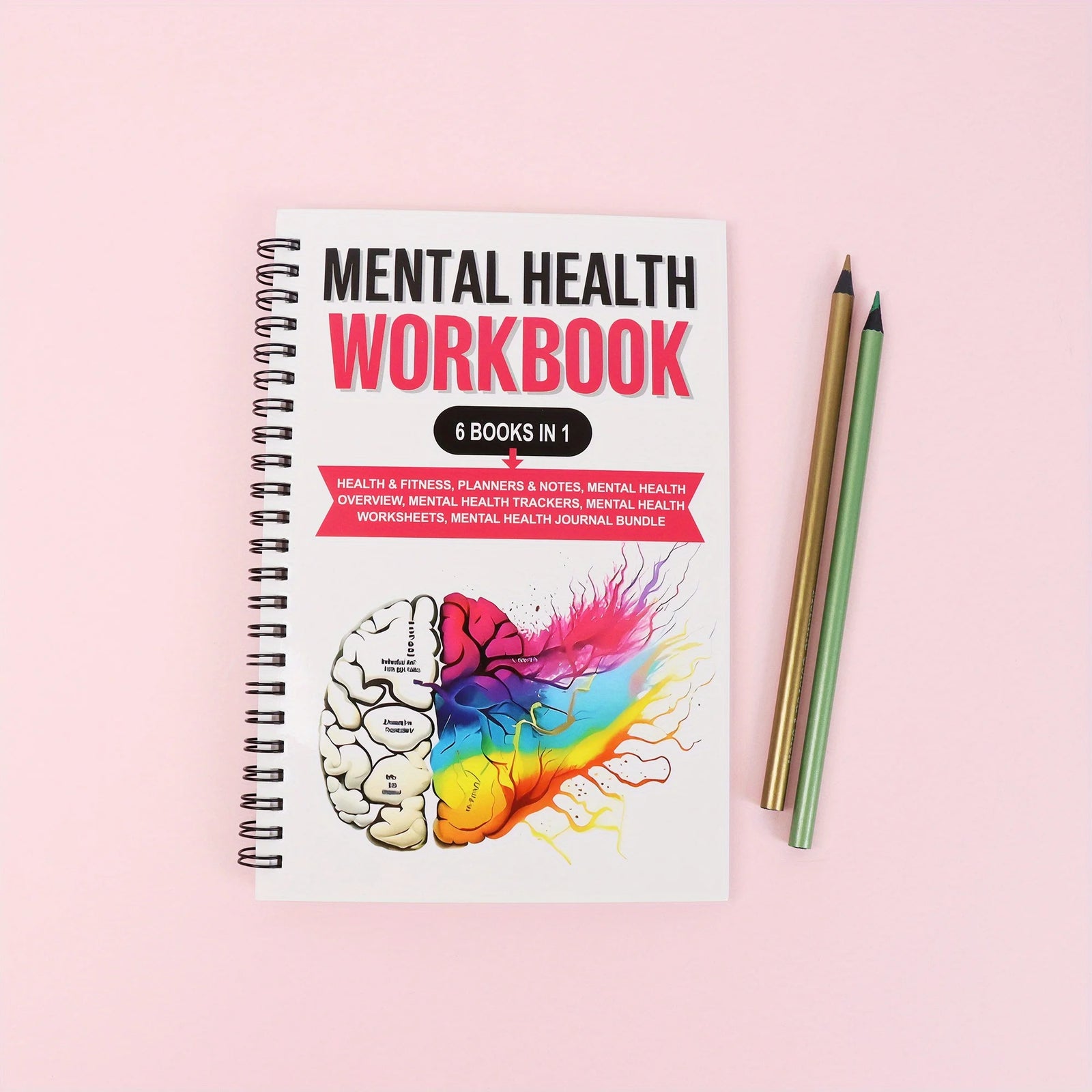 Adult Mental Health 6-in-1 Self-care Diaries Cognitive Behavior Exercises Relaxation Techniques And Daily Health Plans Book
