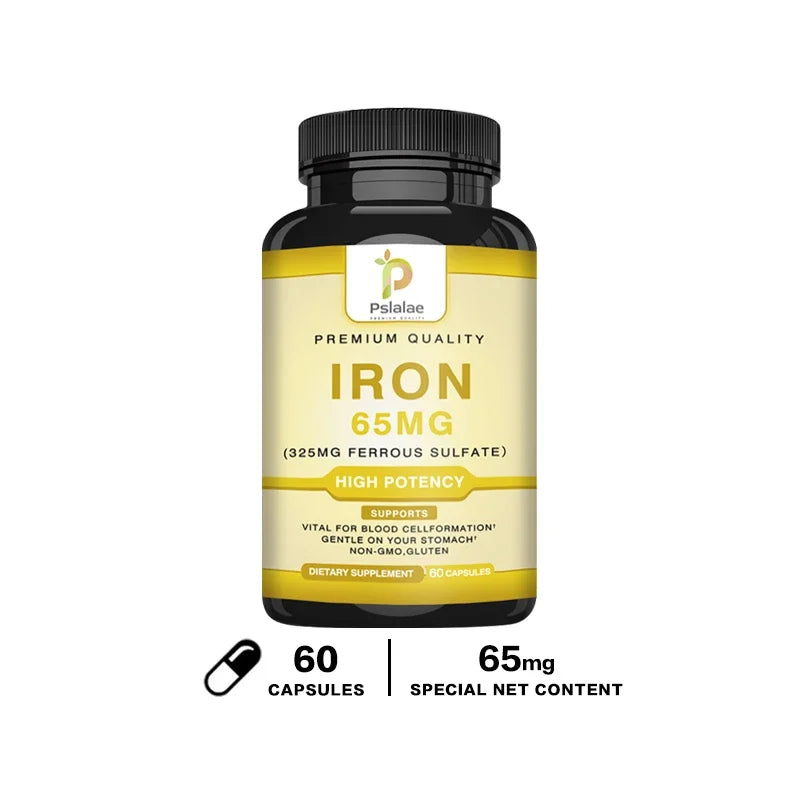 Iron Supplement 65 Mg (325 Mg Ferrous Sulfate) - Dietary Supplement To Support Red Blood Cells