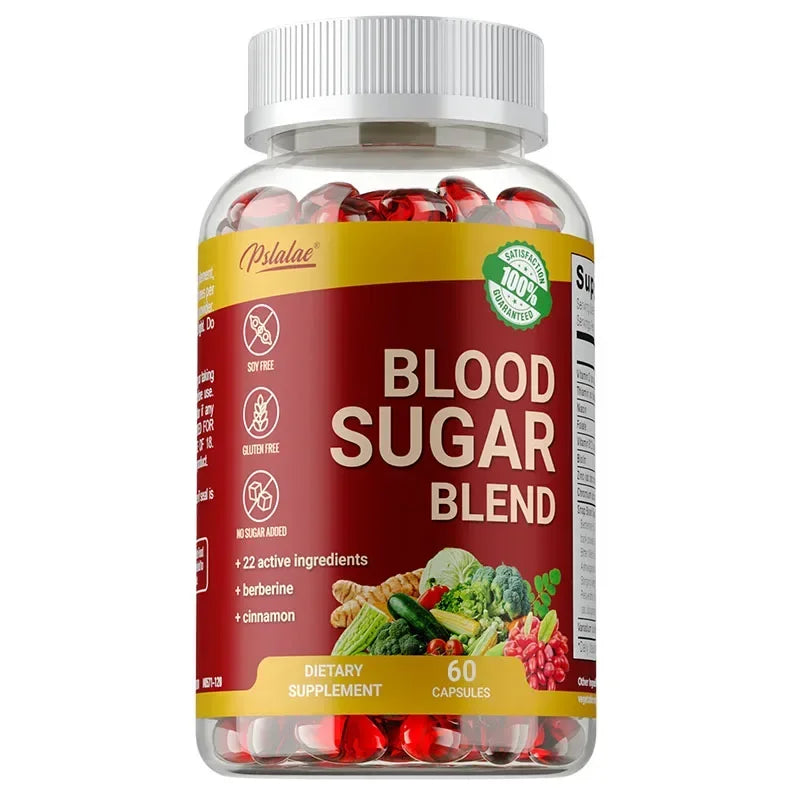 Blood Sugar Blend Capsules - Metabolic Health and Energy, Antioxidant, Maintains Healthy Blood Sugar