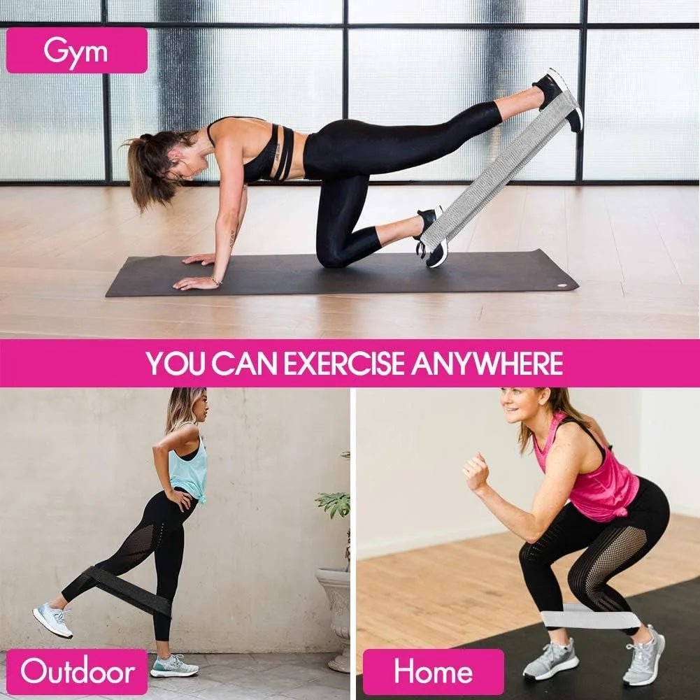 Resistance Bands, Fabric Workout Bands for Women &amp; Men, Cloth Booty Resistance Loop Bands, Thick Squat Bands for Butt/Legs/Thigh