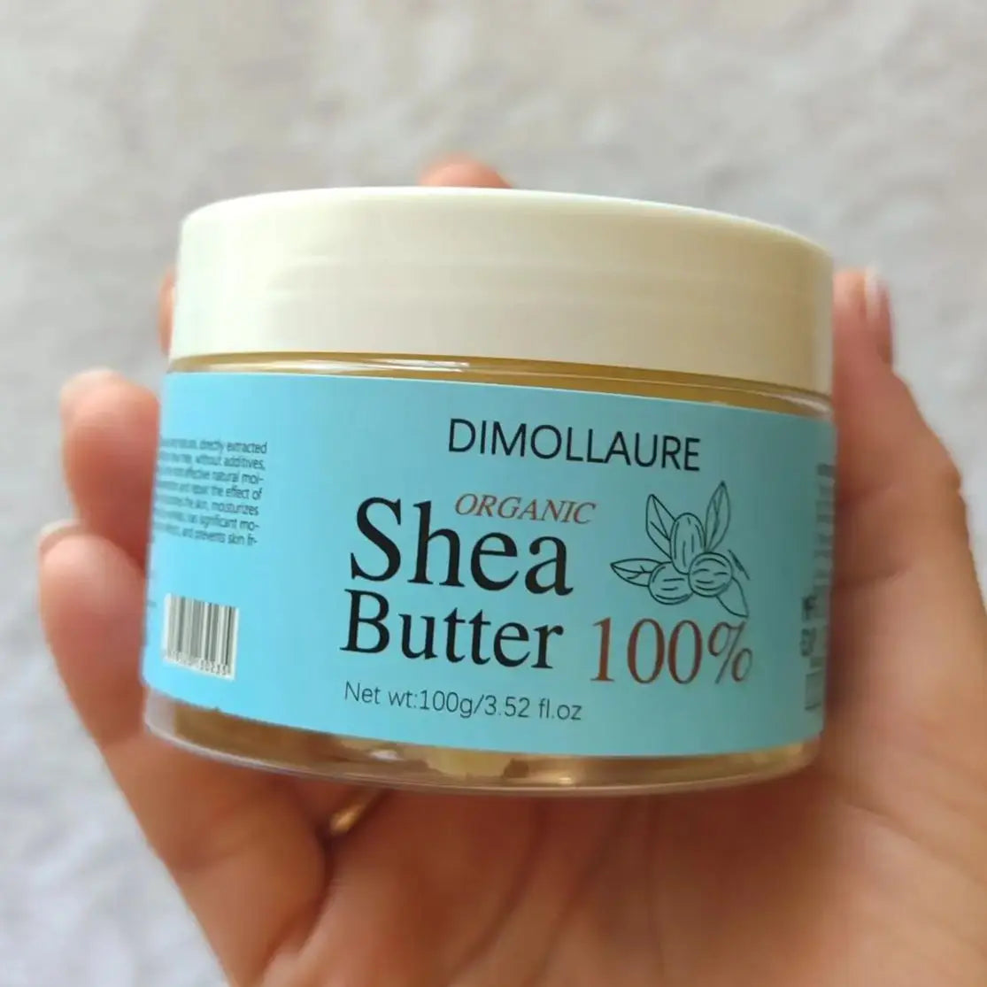 Dimollaure Shea Butter Oil Organic Unrefined 100g, Moisturizing Nourishing Softening Body Oil Skin Streaming Products