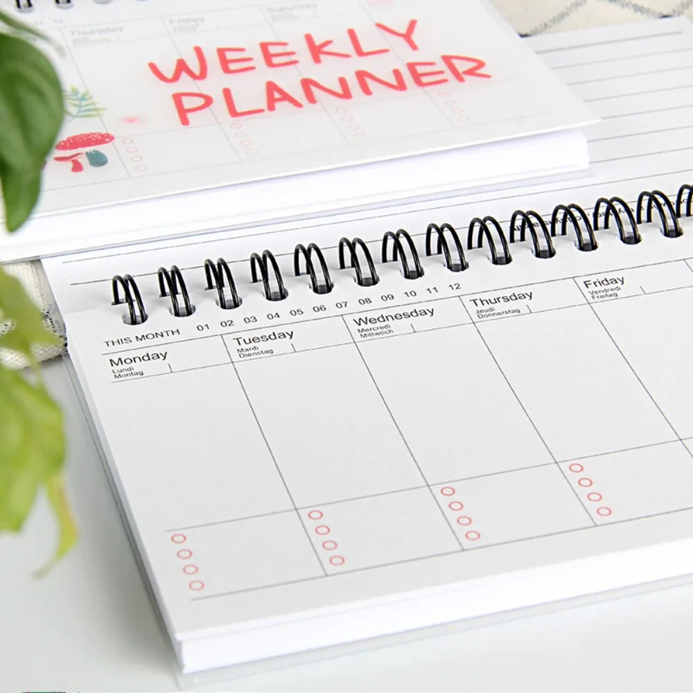 Student Diary Flip Notebook Notebook Agenda Book Diary Planner Weekly Planning Schedule