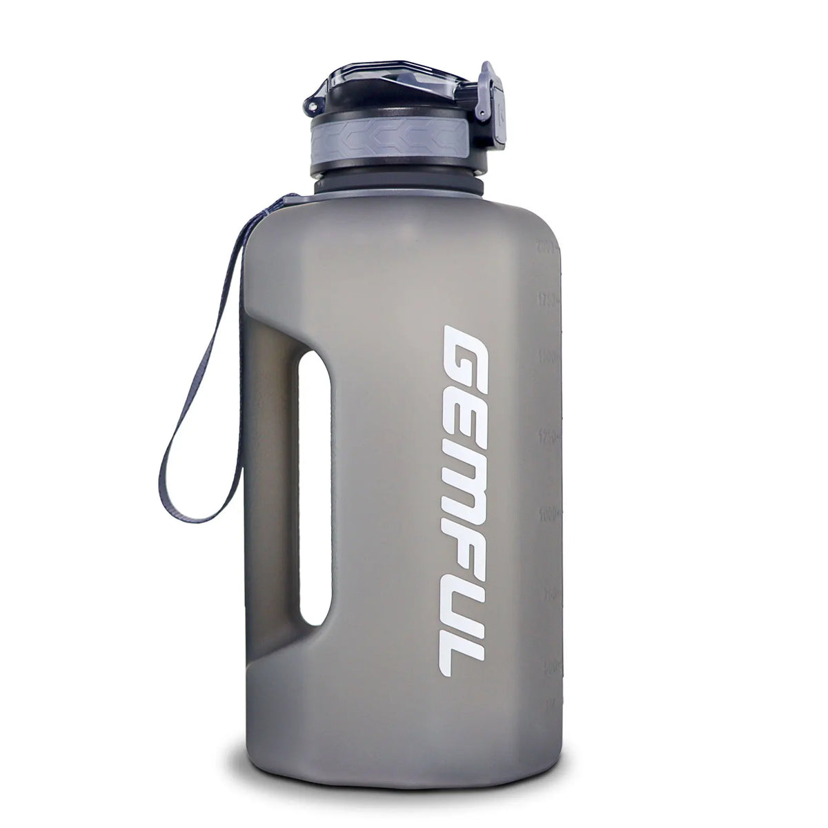 2.2 Liter Water Bottles with Straw Times to Drink Durable Sports Big Jug with Handle Leakproof BPA Free Reusable for Adults