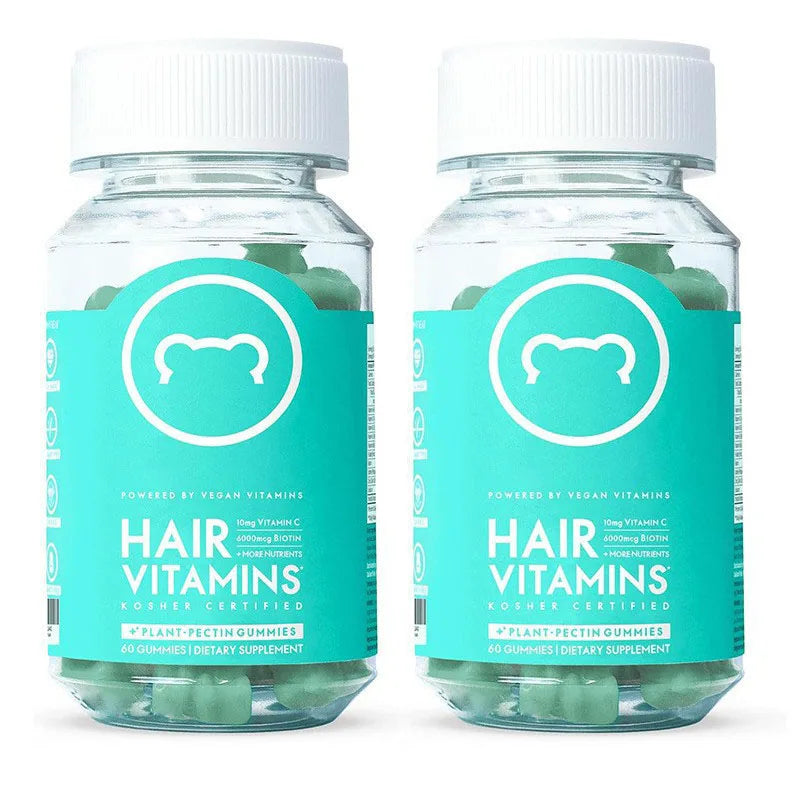 Bear Hair Vitamin Gummy Biotin 6000mcg Multivitamin Supplement Vegan Vitamin Hair, Skin &amp; Nail Growth Gummies for Men &amp; Women