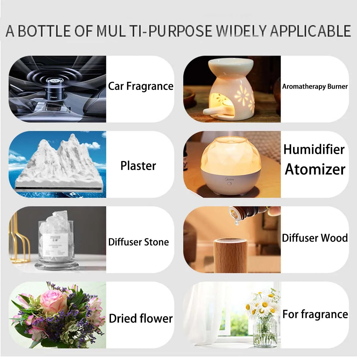 36 Flavor Essential Oils Pure Natural 10ml for Diffuser Humidifier Lavender Jasmine Vanilla Aromath Oil DIY Soap Candle Making