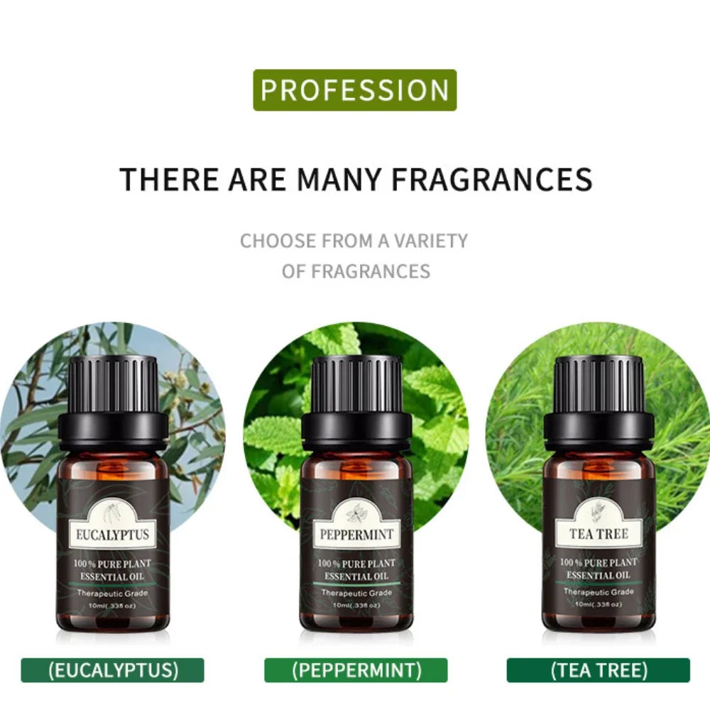 High Quality 100% Pure 10ml Lavender Oil Aromatherapy Essential Oils For Diffuser Relaxation Calming Lavender Rose Lemon Oil