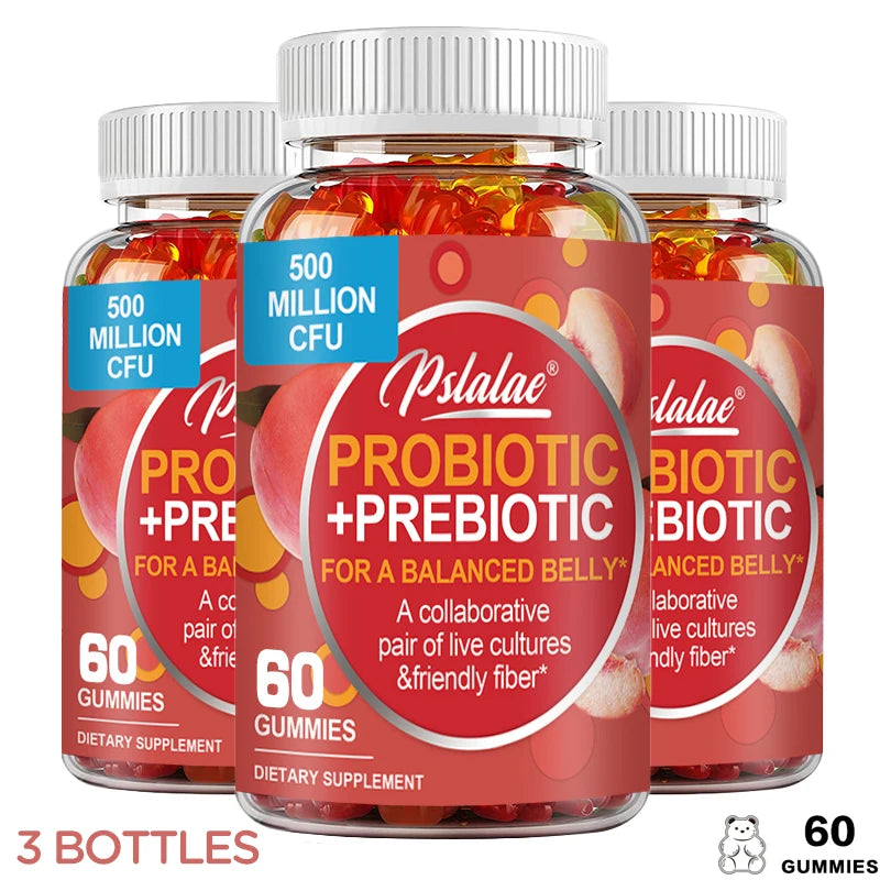Probiotic + Prebiotic Gummies - Promote Digestive Health and Relieve Bloating