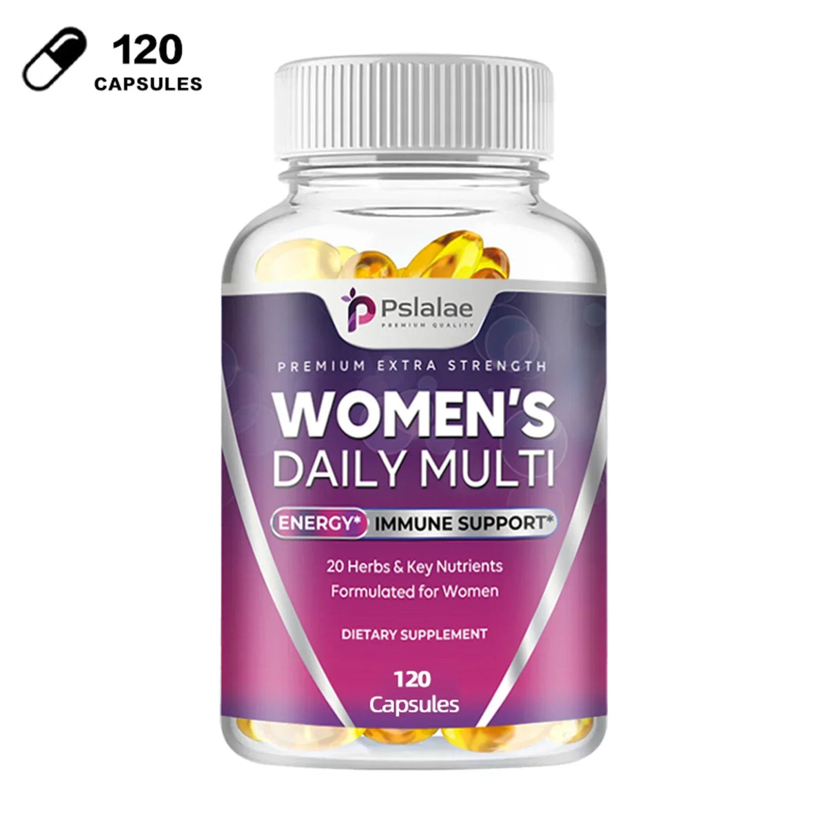 Women's Multivitamin Capsules Contain A Perfect Blend of Biotin, Calcium and Zinc To Support Immune Function and Energy