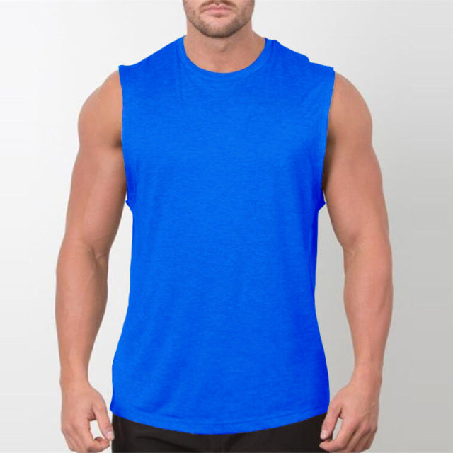 Brand New Men Bodybuilding Plain Tank Top