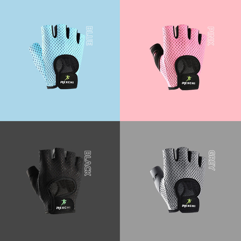 Non-Slip Yoga Exercise Half Finger Men Women Gloves