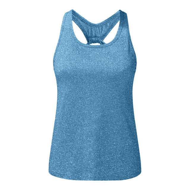 Cross Back Sleeveless Yoga Vest Fitness Sport Tank Top